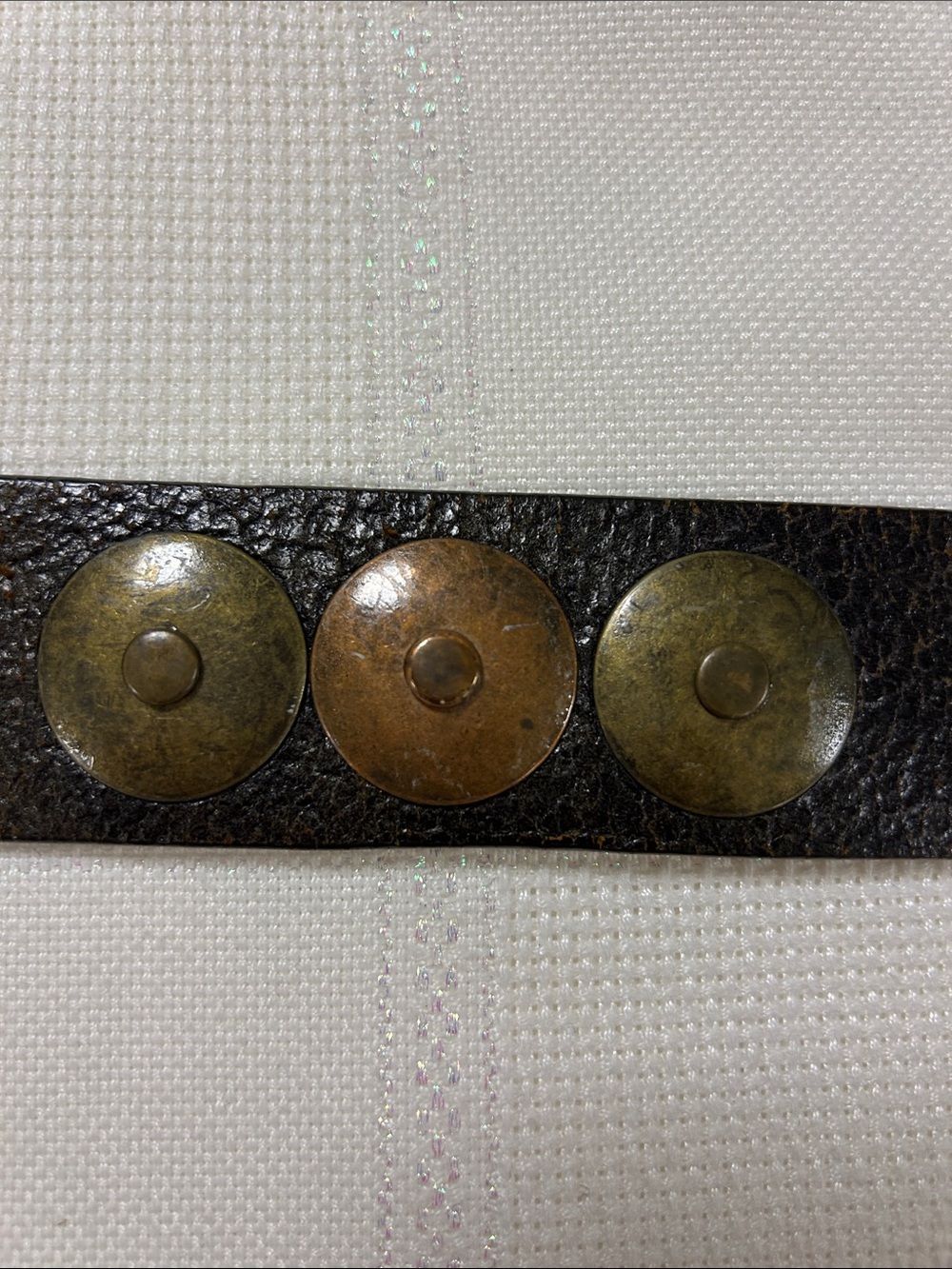 Classic women’s  Dark Brown Leather Belt with Brass Buckle image 4